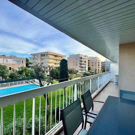 Le Lys - 4 Prs - Clim - Piscine - Parking أنتيب
