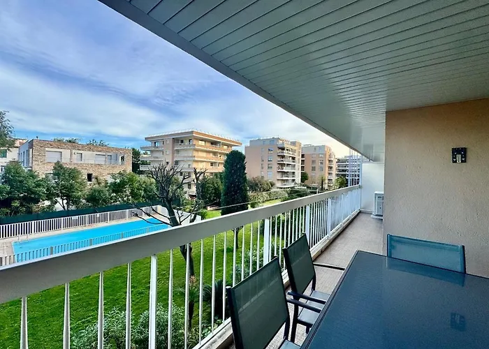 Le Lys - 4 Prs - Clim - Piscine - Parking أنتيب